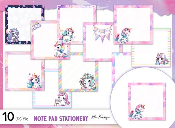 Download Unicorn Memo Pad -Notepad - Stationary - Unicorn Collection