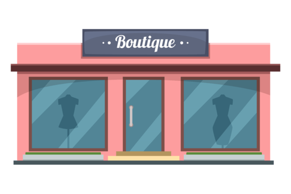 Download Boutique Building. Fashion Store Facade. - Fashion Collection