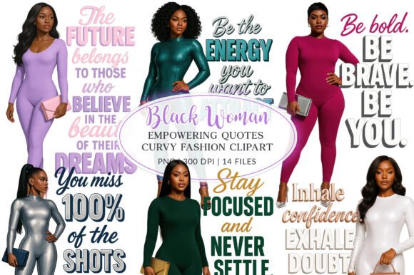 Download Black Woman Curvy Fashion Poses Quotes - Premium Resources