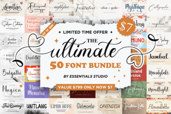 Download The Ultimate Crafting Font Bundle - Crafting Collection