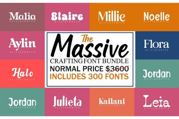 Download The Massive Crafting Font Bundle - Crafting Collection